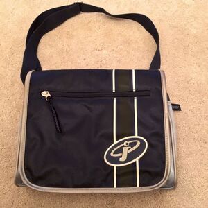 Vintage Jordache Navy Blue Messenger Bag